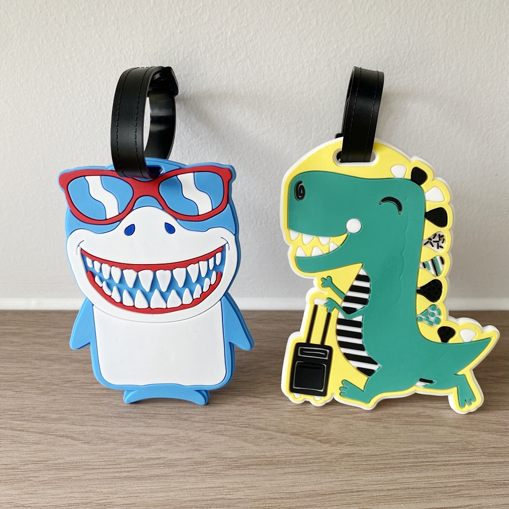 Travel Accessories Logo - 1pc/2pcs Travel Cute Dinosaur Luggage Tag
