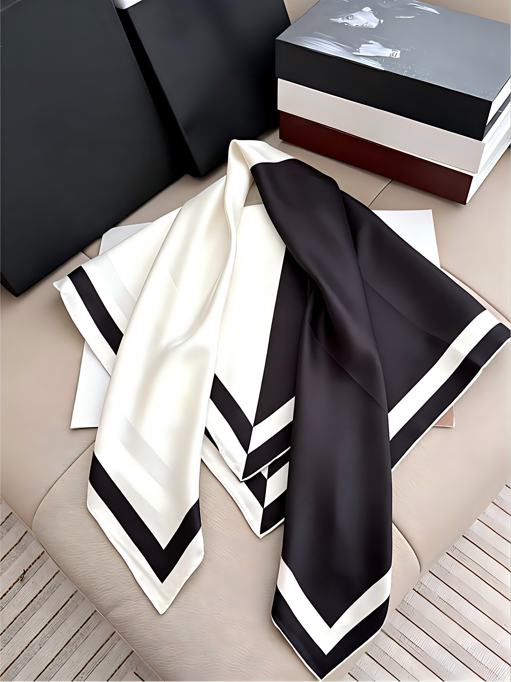 Travel Accessories For Women Gift Ideas - Soft Plaid Scarf for Women, Spring