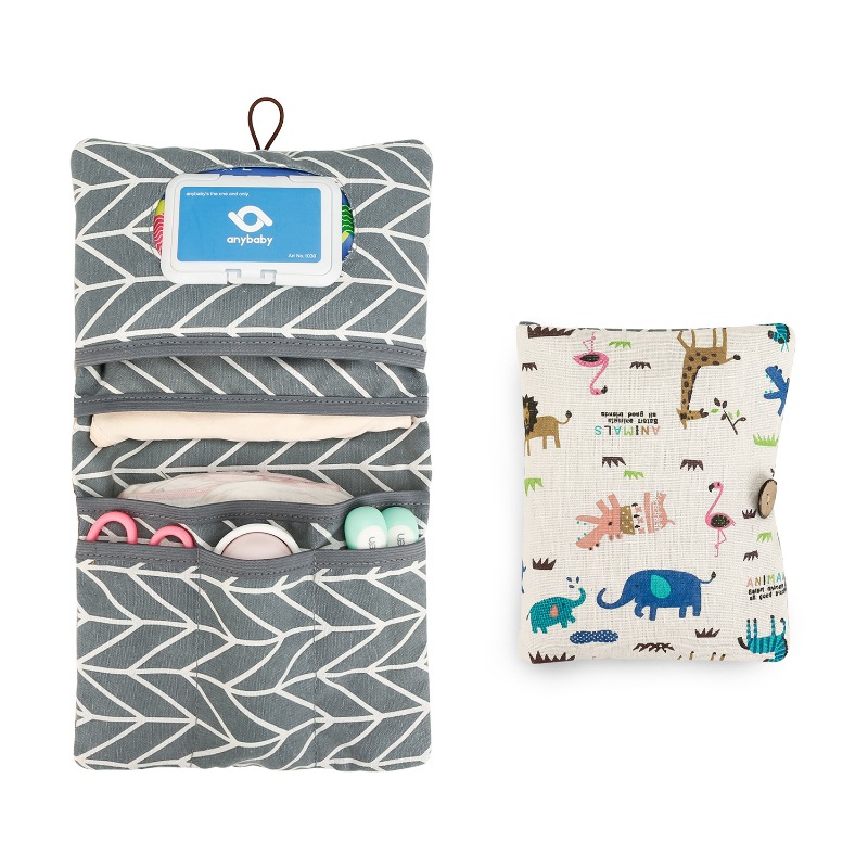 Travel Accessories With Baby - Portable Baby Diaper Organizer Bag with