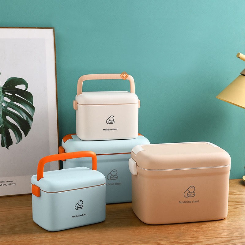 First Aid Travel Kit - Portable Plastic Medicine Box First Aid