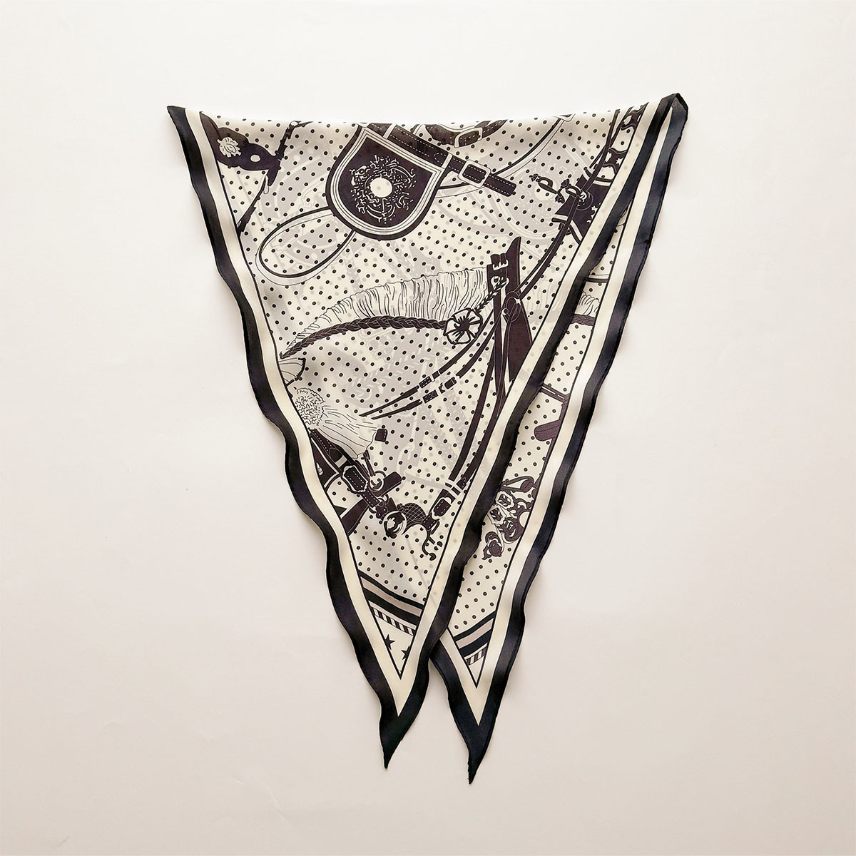 Travel Accessories Aesthetic - Triangle Bandage Women Silk Scarf Lightweight