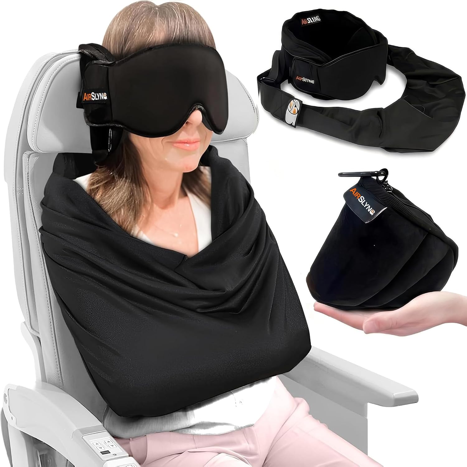 Travel Accessories Long Flight - 3-in-1 Airplane Sleep Support System -
