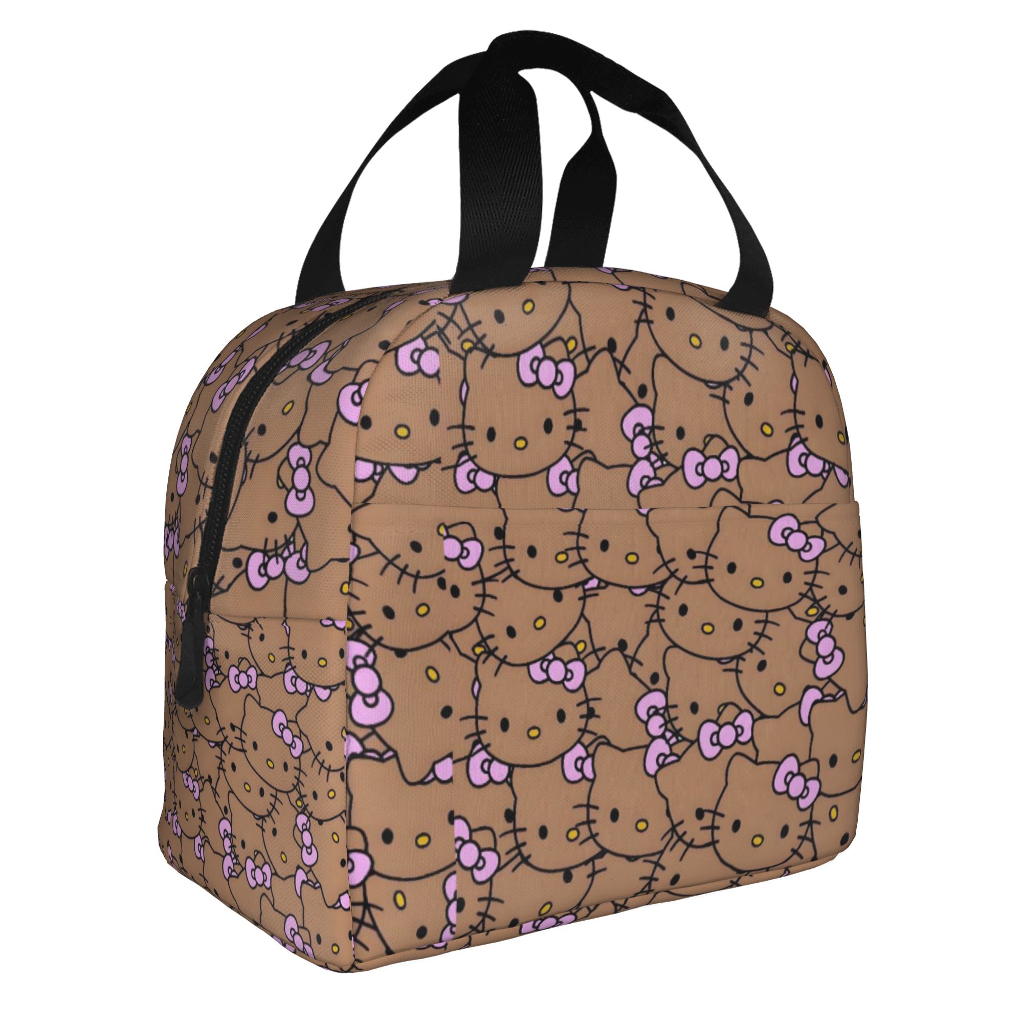 Travel Accessories 2022 - Custom Kawaii Cats-Cartoon Insulated Lunch Bag