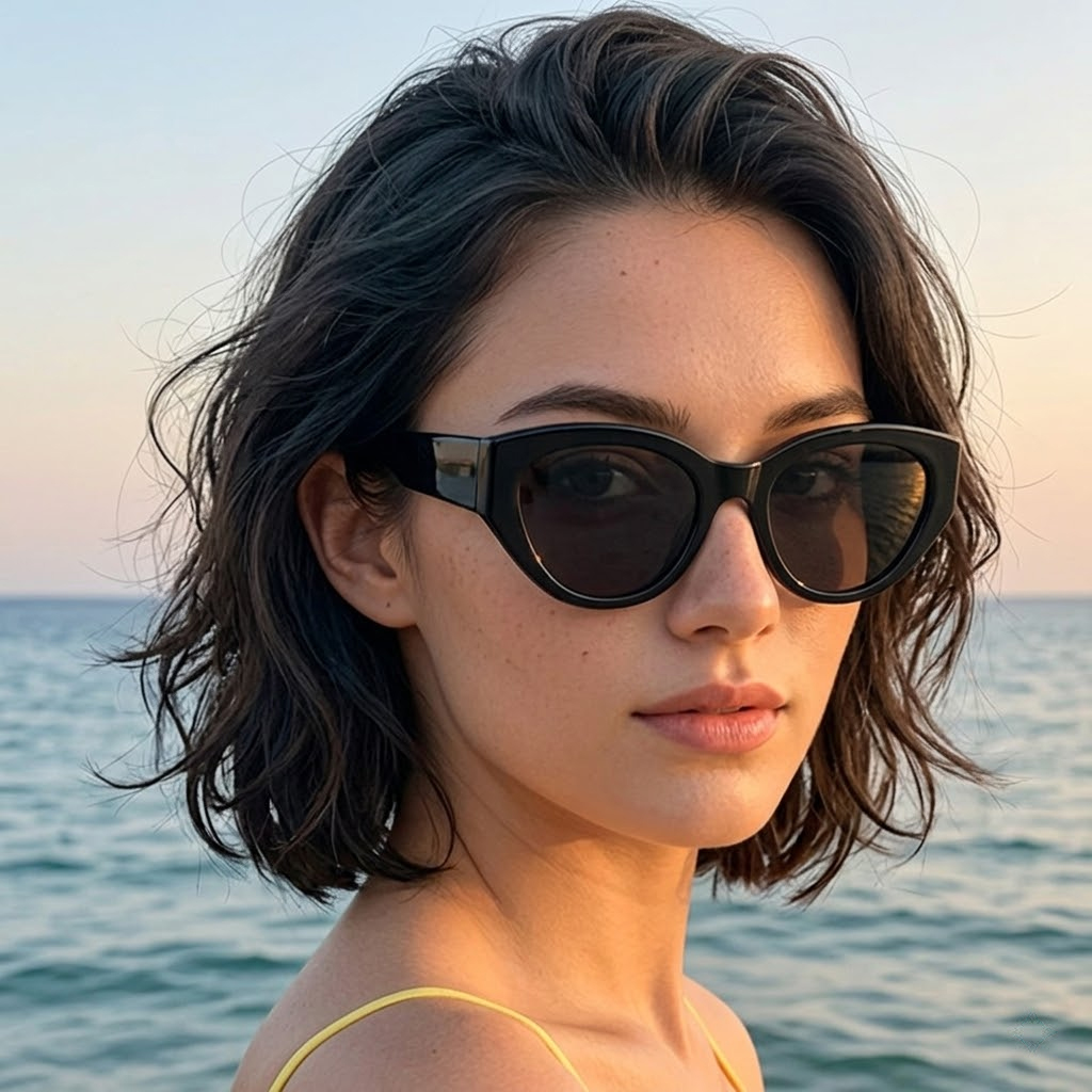 Travel Accessories Aesthetic - Women Men Classic Cat-Eye Polarized Sunglasses