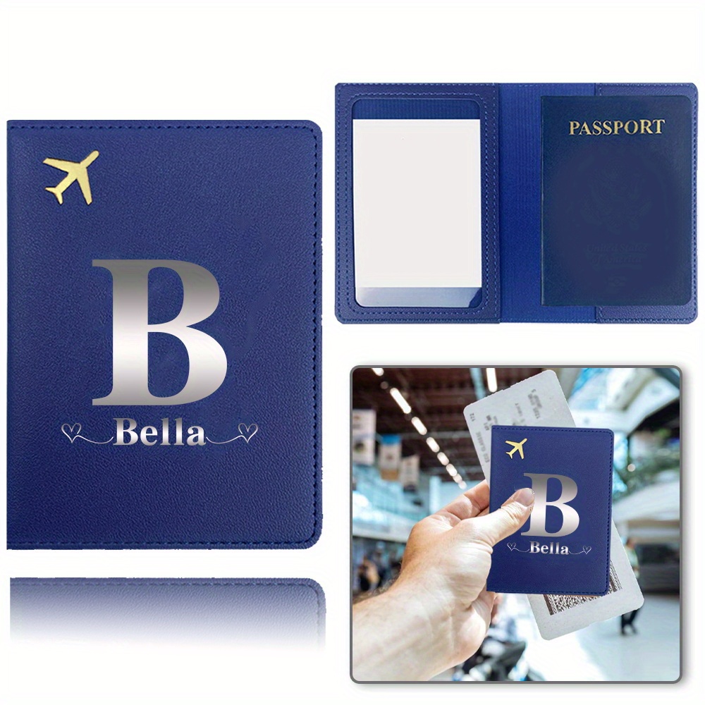 Travel Accessories Personalised - Faux Leather Personalized Passport Cover, Slim