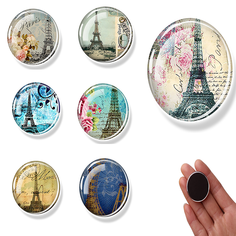 Travel Accessories For 6 Year Old - Paris Eiffel Tower Refrigerator Magnet Glass