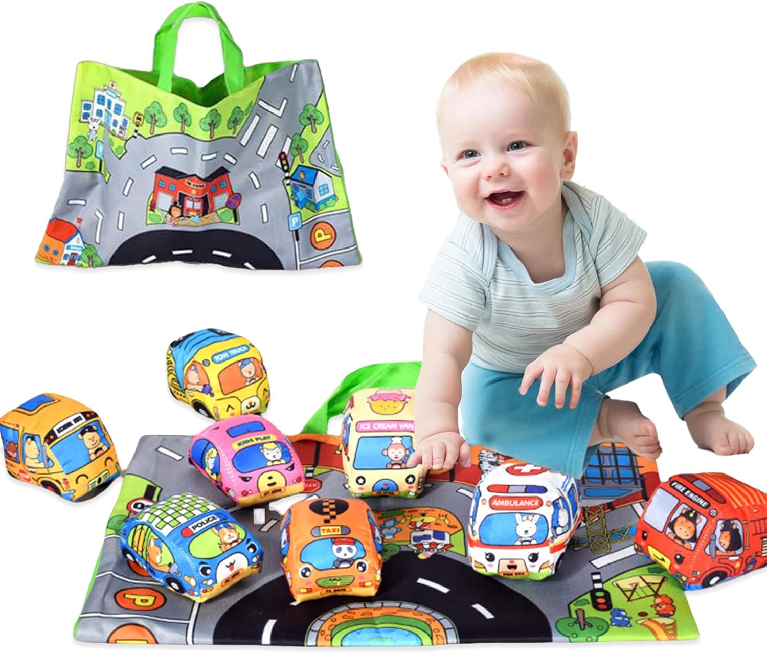 Travel Accessories With Baby - Soft Fabric Car Toy for Babies