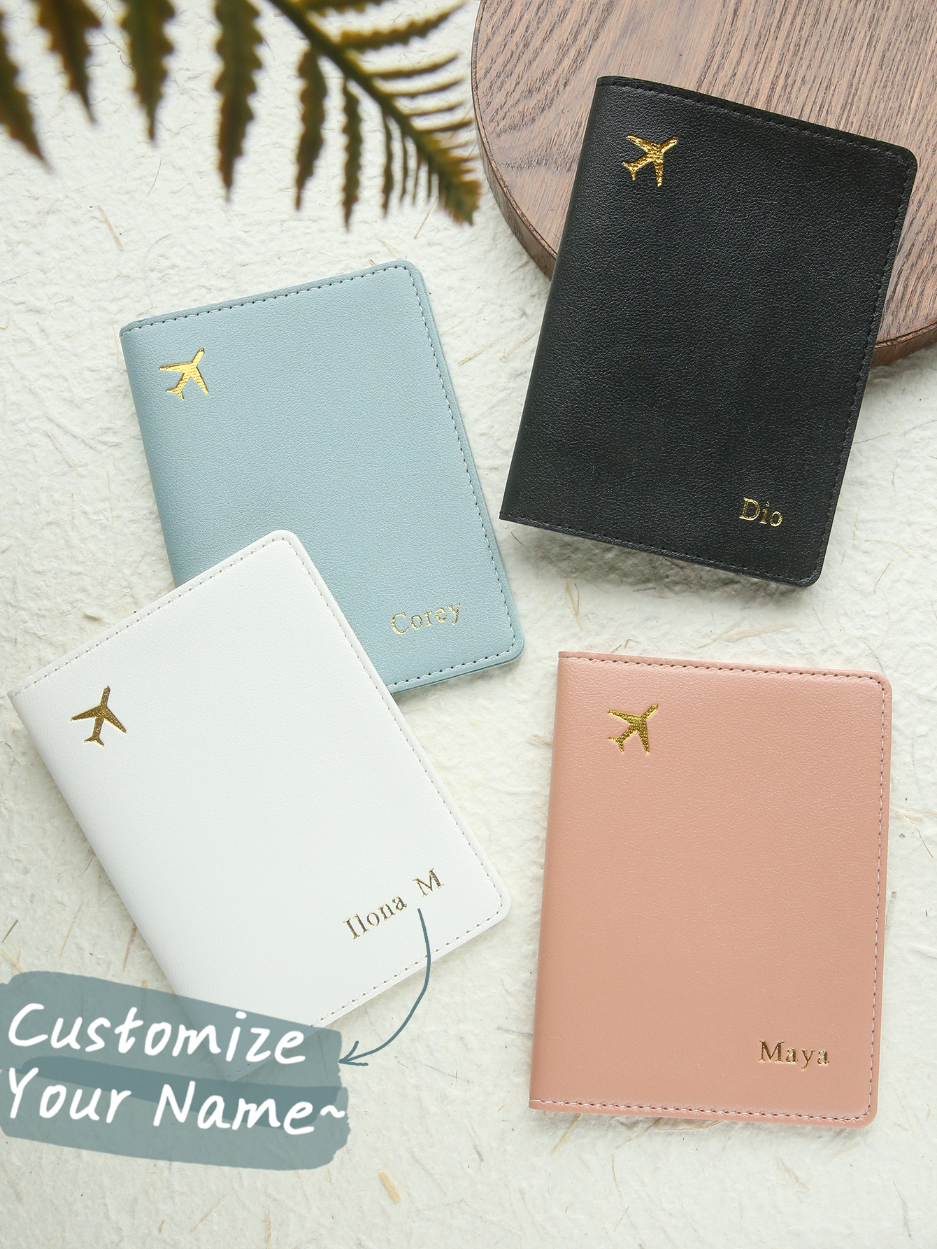 Travel Accessories Personalised - Personalized Passport Cover Customized Hot Stamping