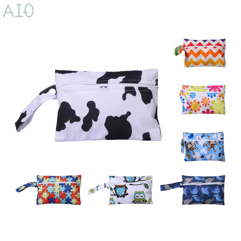 Travel Accessories With Baby - AIO 14*20cm Baby Diaper Bag Print