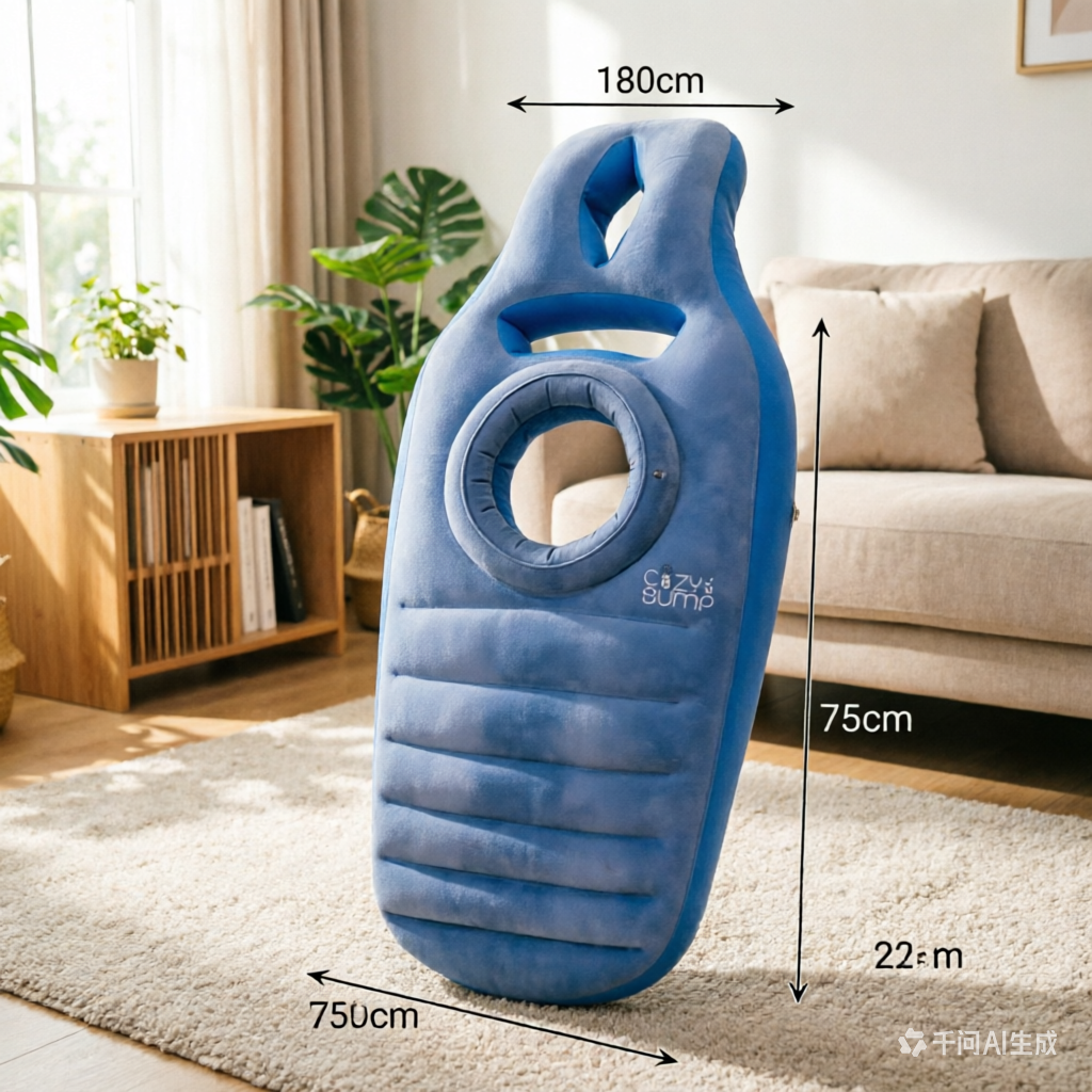 Travel Accessories Comfort - PVC Flocked Inflatable Maternity Bed, Portable