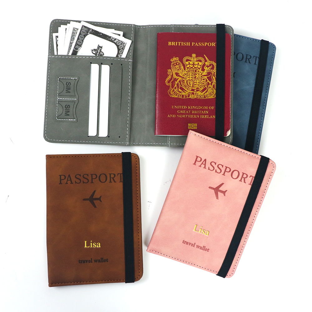 Customized name PU leather pas - Travel Accessories Personalised recensione e prezzo