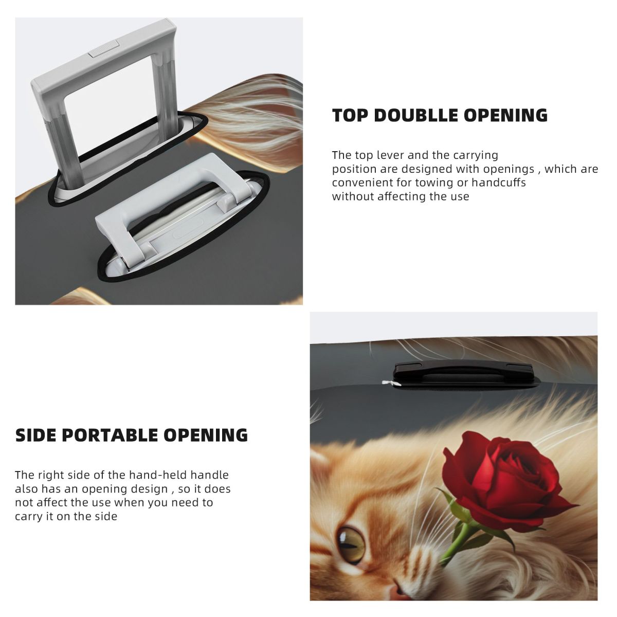 Kawaii Elegant Long-haired Cat - Travel Accessories Long Flight recensione e prezzo